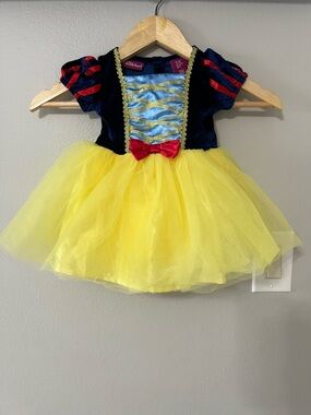 Princess Costume Dress Baby Girls 12M Yellow Tulle Halloween Dress Up